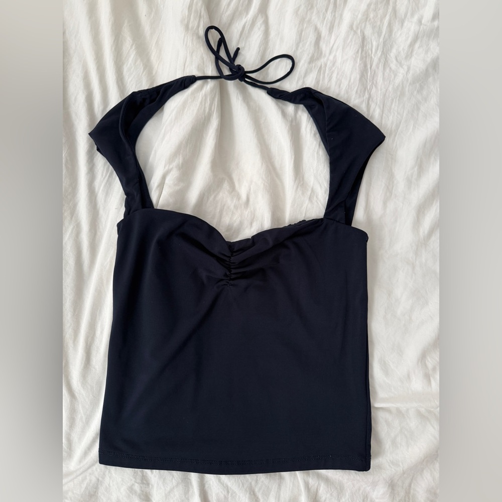 Garage Deep Blue Casual Top